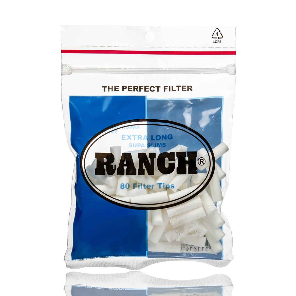 Ranch extra long cotton filter tips for tobacco and marijuana cigarettes