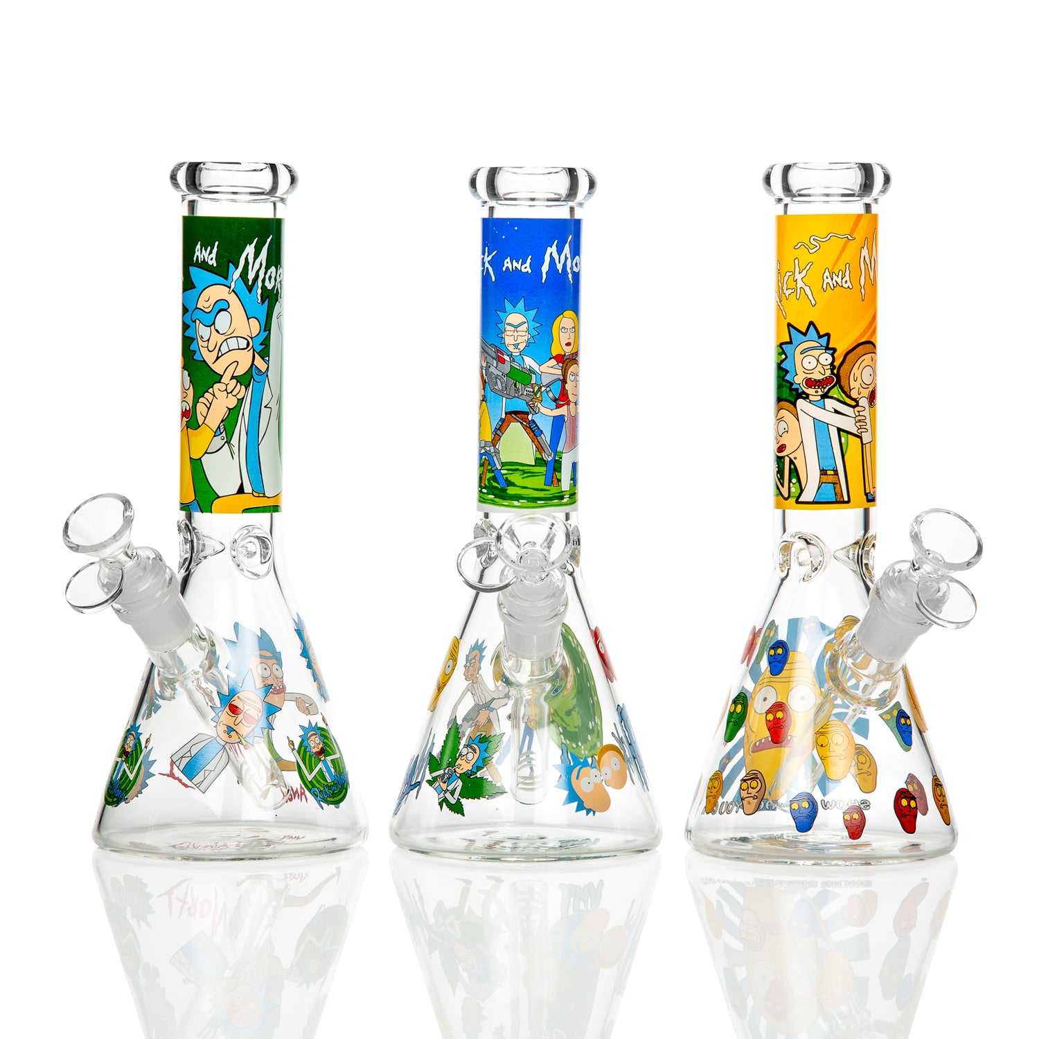 Rick & Morty Glass Beaker Bong 25cm