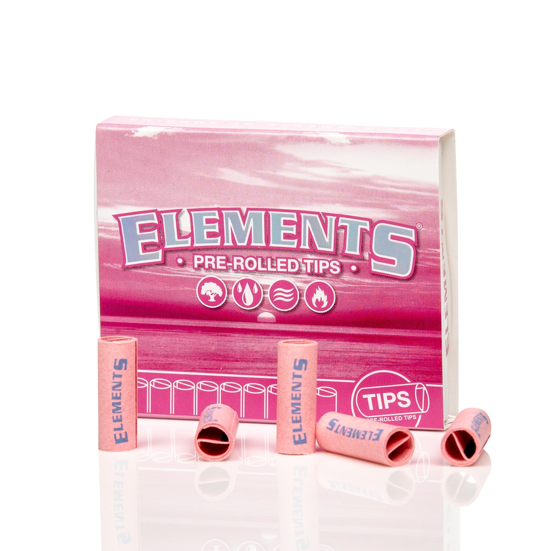 Elements pink pre-rolled filter tips.