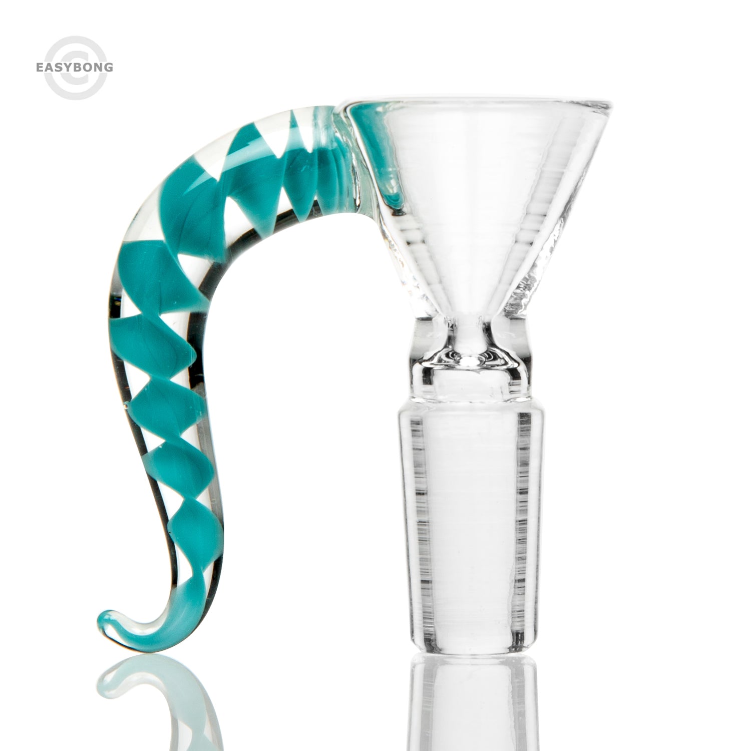 Easy 14mm Horned Glass Cone Teal