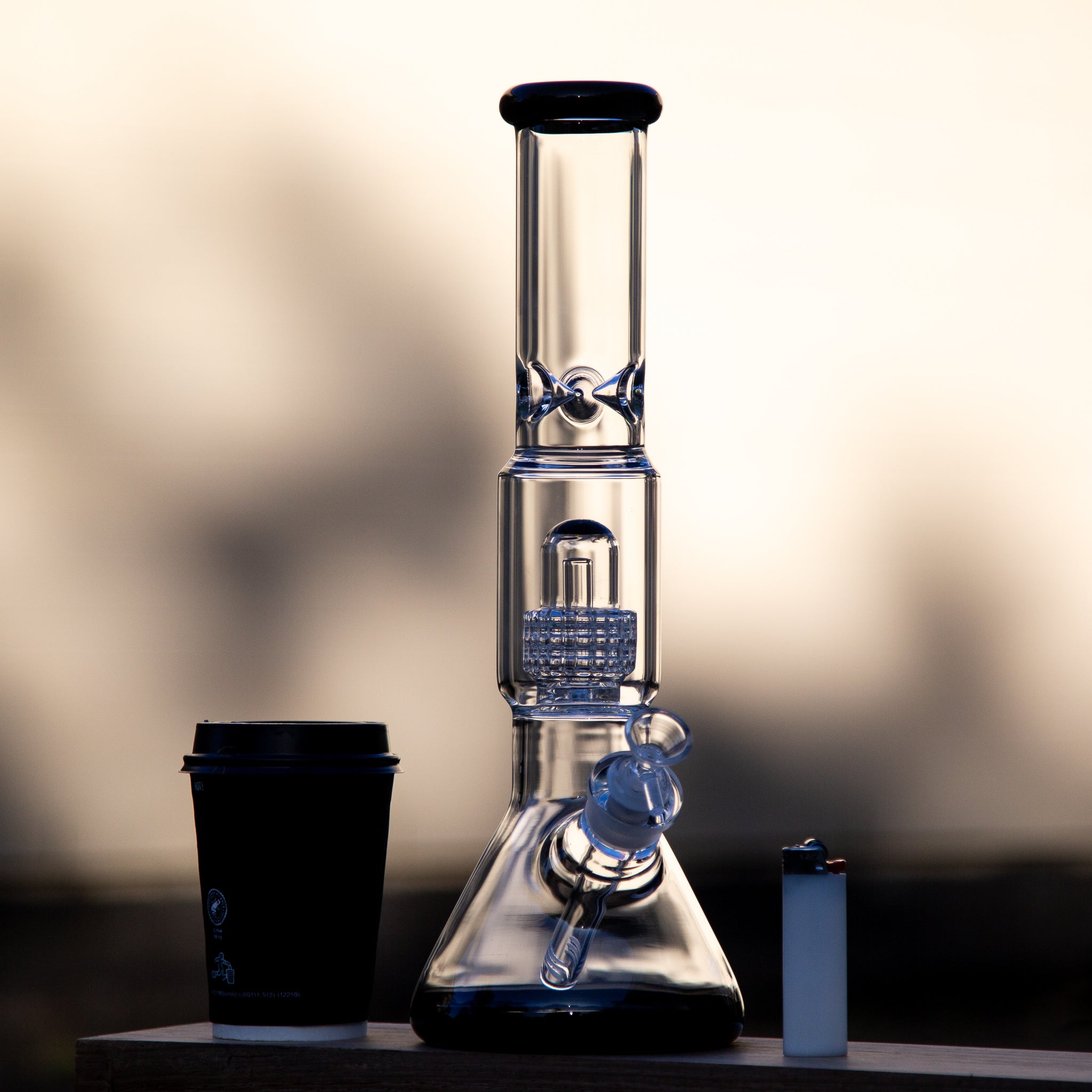 Beaker bong for smoking medical cannabis in Australia.
