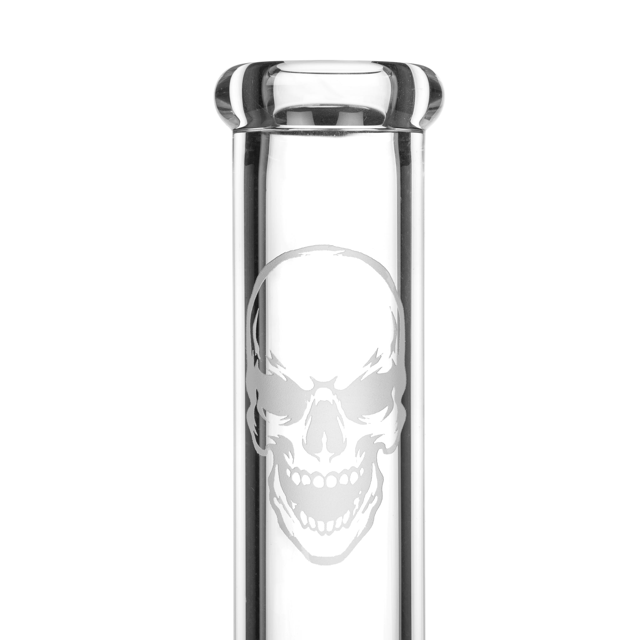 Easy Heavy Glass Skull Beaker Bong 34cm