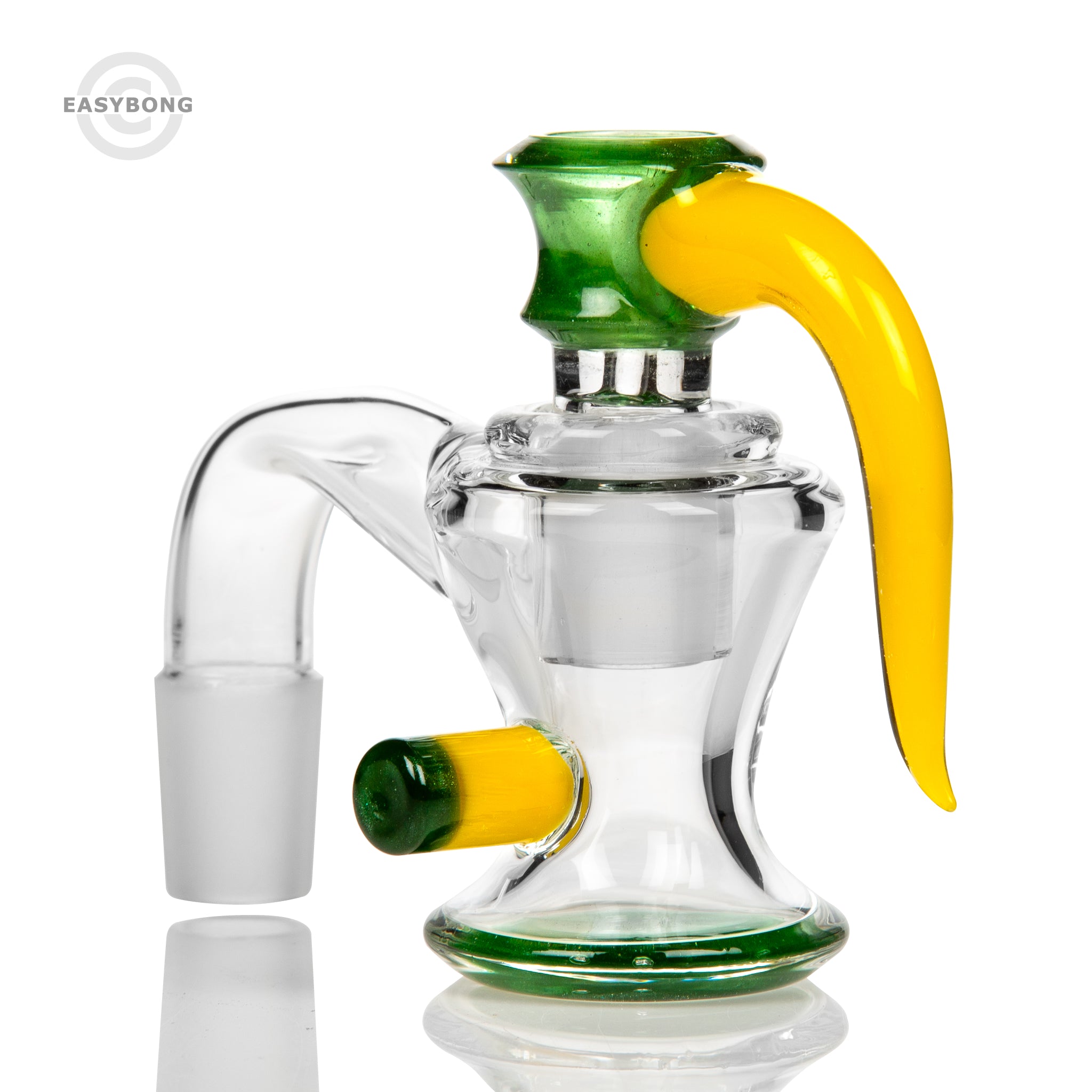 Worked Ash Catcher Set 18mm Green Yellow