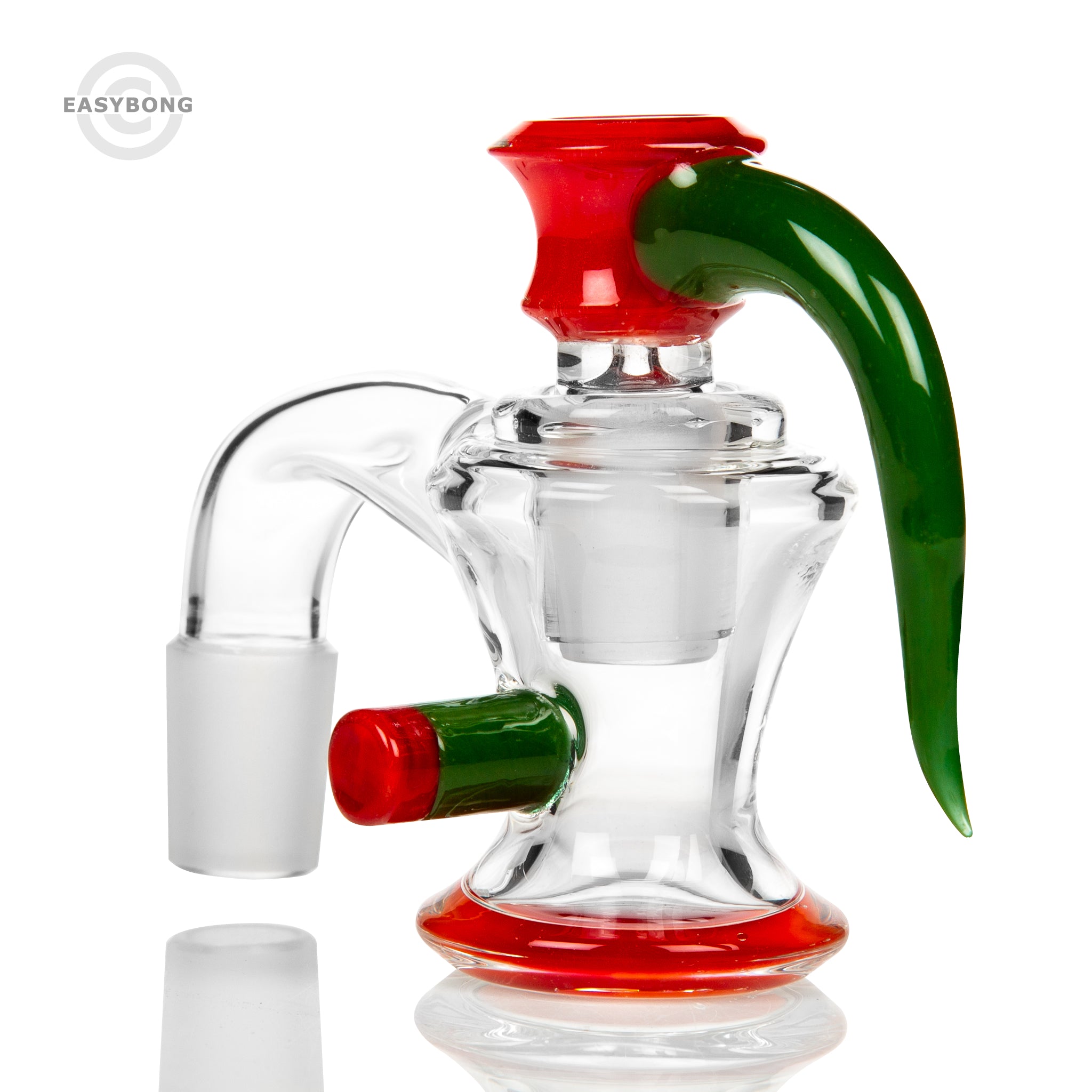 Worked Ash Catcher Set 18mm Green Red