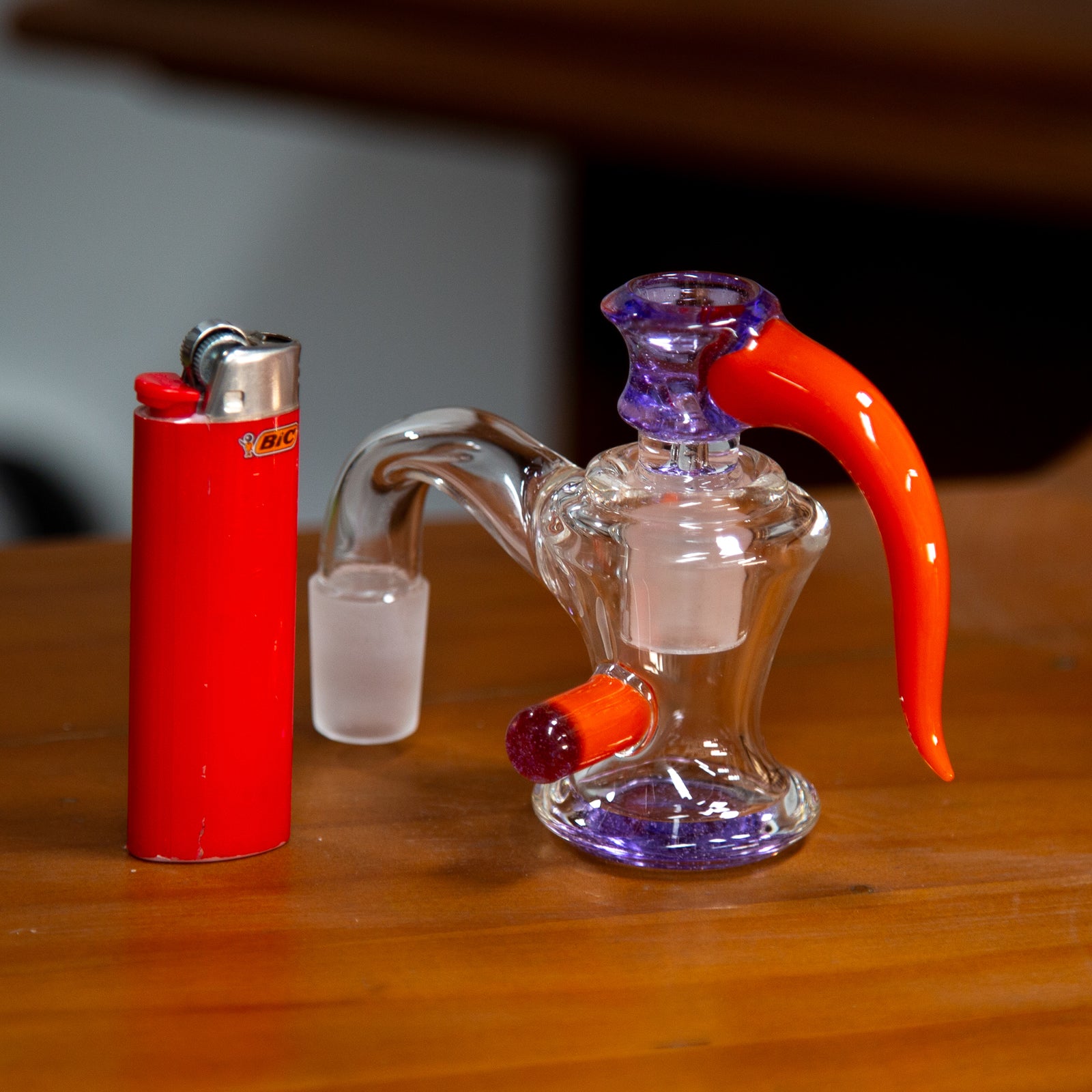 Worked Ash Catcher Set 18mm Purple Red