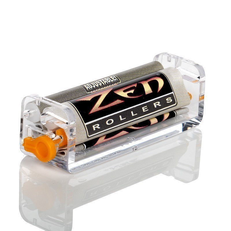 Zen adjustable machine for rolling tobacco and marijuana cigarettes