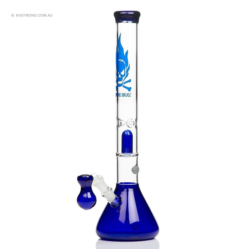 Black Leaf Ice Perc Flaming Skull 50cm Blue